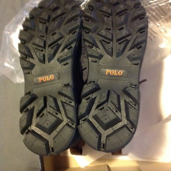 POLO by Ralph Lauren Men's Oslo Waterproof Brown Leather Boots -11.5D-New in Box - Picture 4 of 16